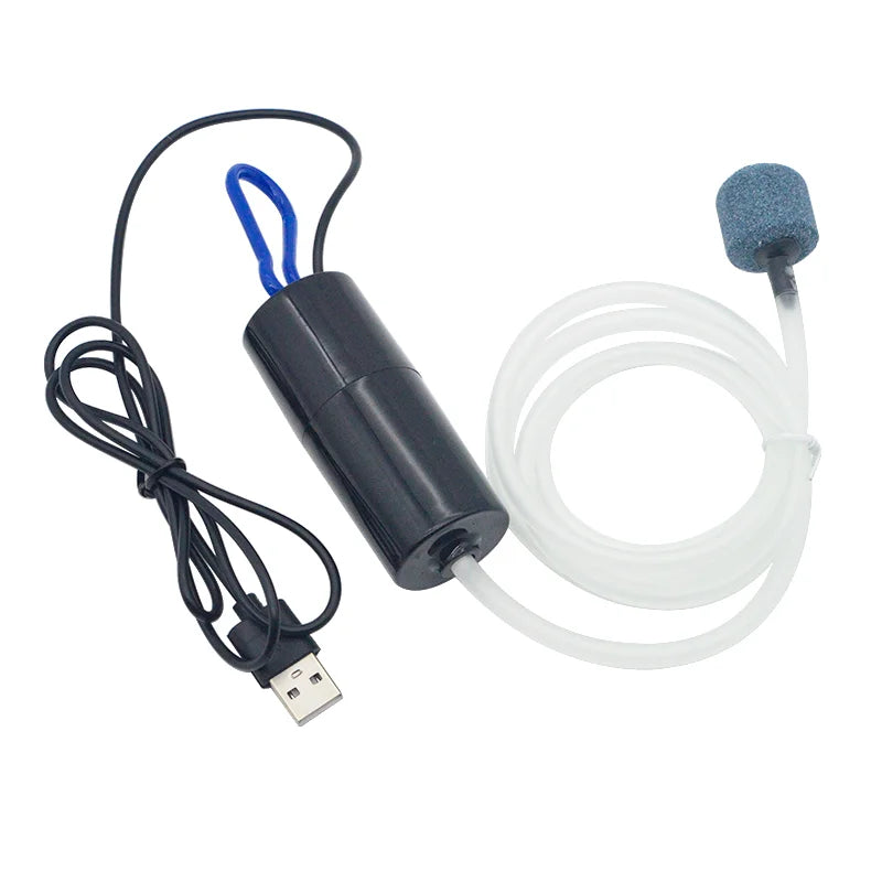 Portable USB Aquarium Air Pump 5V Mini Oxygenator Fish Tank Aerator