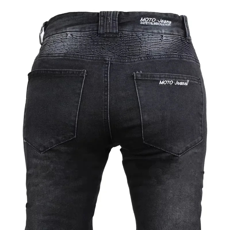 Women's Motorcycle Riding Jeans - Protective Moto Pants, Waterproof & Windproof Touring Trousers