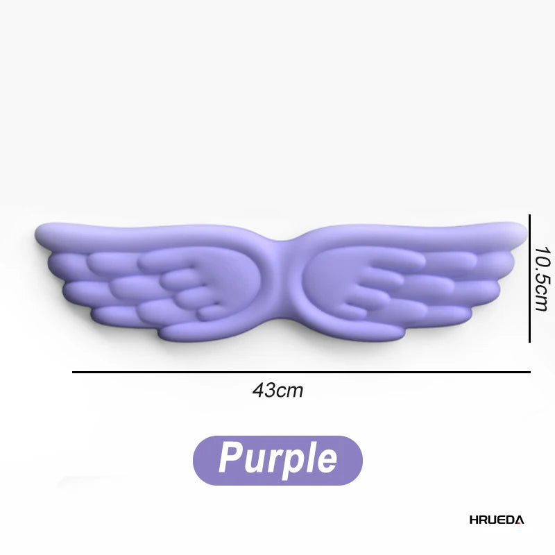 Angel Wing Memory Foam Wrist Rest & Mouse Pad for Mechanical Keyboard and Laptop — Ergonomic Wrist Support