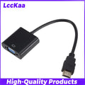 HDMI to VGA Adapter with Scaler – High-Speed HDMI Male to VGA Female Converter for PC, Laptop, TV & Projector