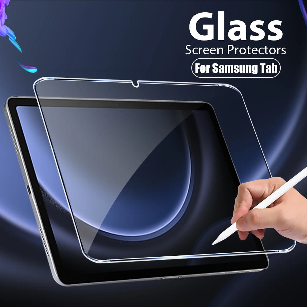 Tempered Glass Screen Protector for Galaxy Tab S6 Lite, A9/A9 Plus, A8, S7 FE, S8/S9/S9 Plus/S9 FE, S10/S11 — 1 Pack