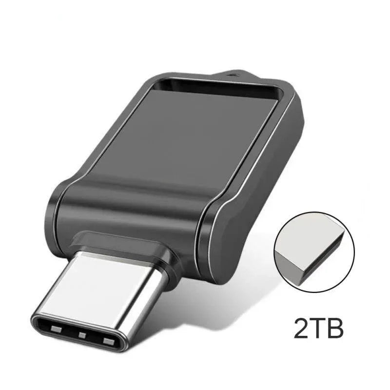 USB 3.2 High-Speed Dual-Interface Flash Drive (Type-C & USB-A Compatible) — 128GB 256GB 512GB 1TB 2TB