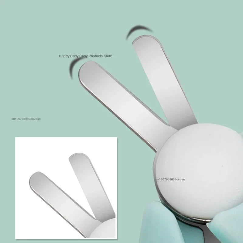 Baby Safety Nail Clippers & Scissors - Mini Stainless Steel Rounded Tip Trimmer for Newborns and Infants