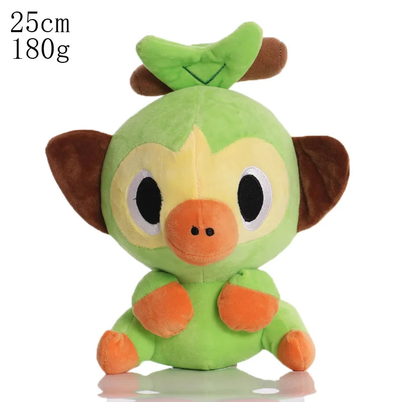 Pikachu & Friends 8 in (20 cm) Plush Stuffed Animal — Pikachu Charmander Squirtle Bulbasaur Eevee Scorbunny Gengar Snorlax Christmas Gift