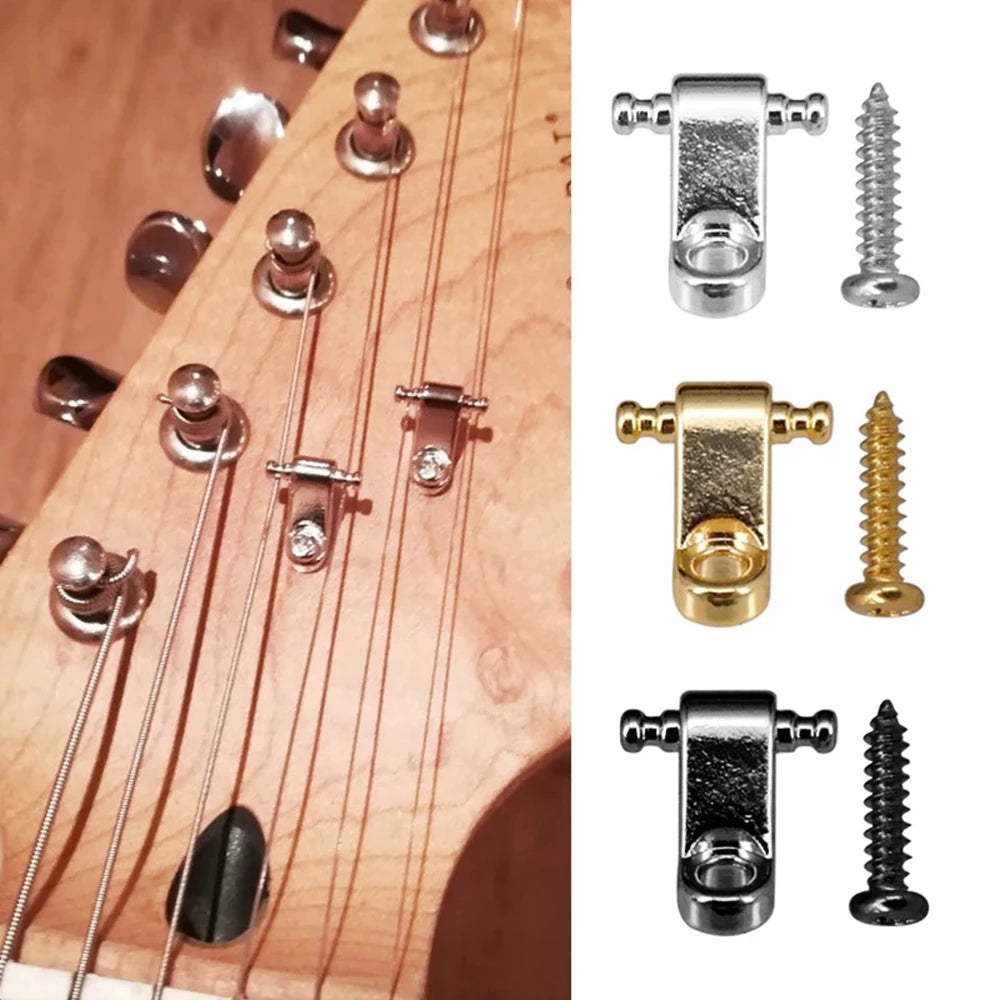 Roller String Tree String Retainer for Electric Guitar - Roller Guide (Silver/Gold/Black)