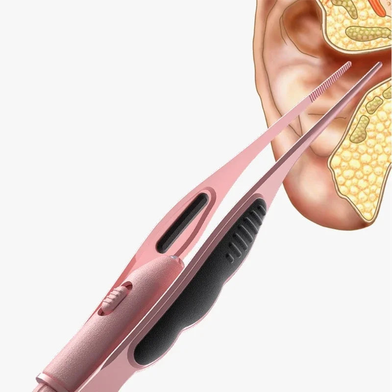 LED Earwax Tweezers – Stainless Steel Ear Cleaner Earpick with Light for Babies, Kids & Adults