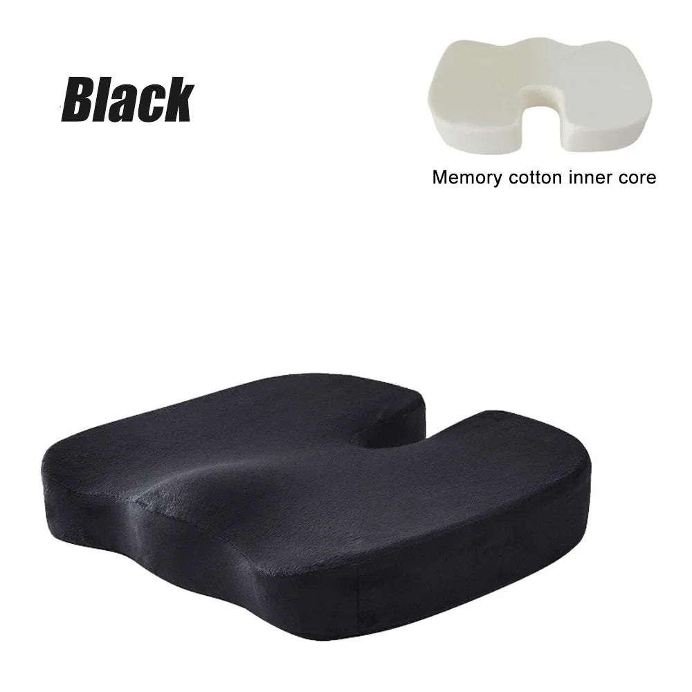 Memory Foam U-Shaped Travel Seat Cushion – Orthopedic Hip Support for Car, Office & Chair