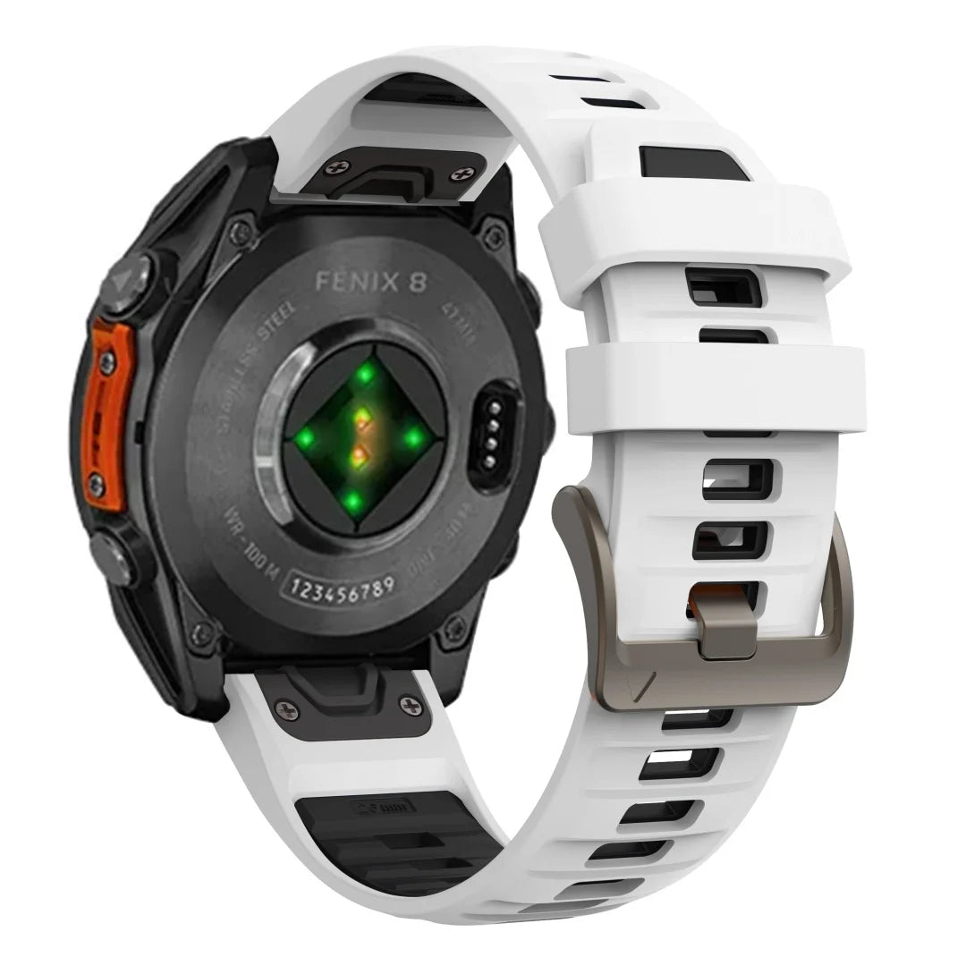 Silicone Sport Watch Band 22mm & 26mm – Breathable Replacement for 47mm and 51mm Smartwatches