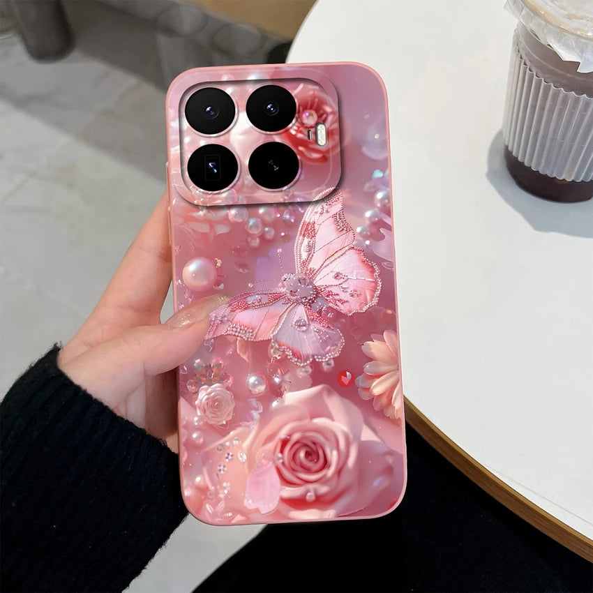 Liquid Silicone Phone Case for Xiaomi 17T / 17T Pro — Vibrant Fruit Print Soft Shell, Anti-Fingerprint Shockproof Bumper