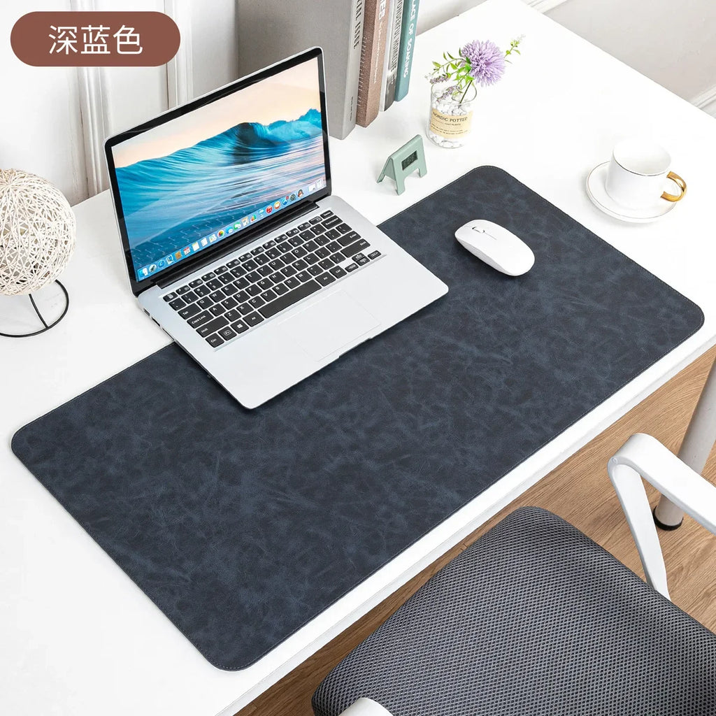 Waterproof PU Leather Desk Pad – Large Non-Slip Mouse Pad & Keyboard Mat for Computer and Laptop, Easy-Clean Protective Desk Mat