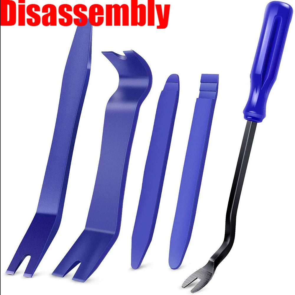 Car Trim Removal Tool Kit, Panel Pry Tools for Stereo, Dashboard & Door Clip Removal with Carrying Pouch