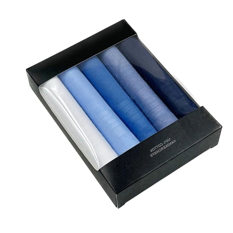 Soft Absorbent Pocket Handkerchiefs - Cotton-Feel 40x40cm (15.75x15.75in) - Solid Color 5pc/15pc Set