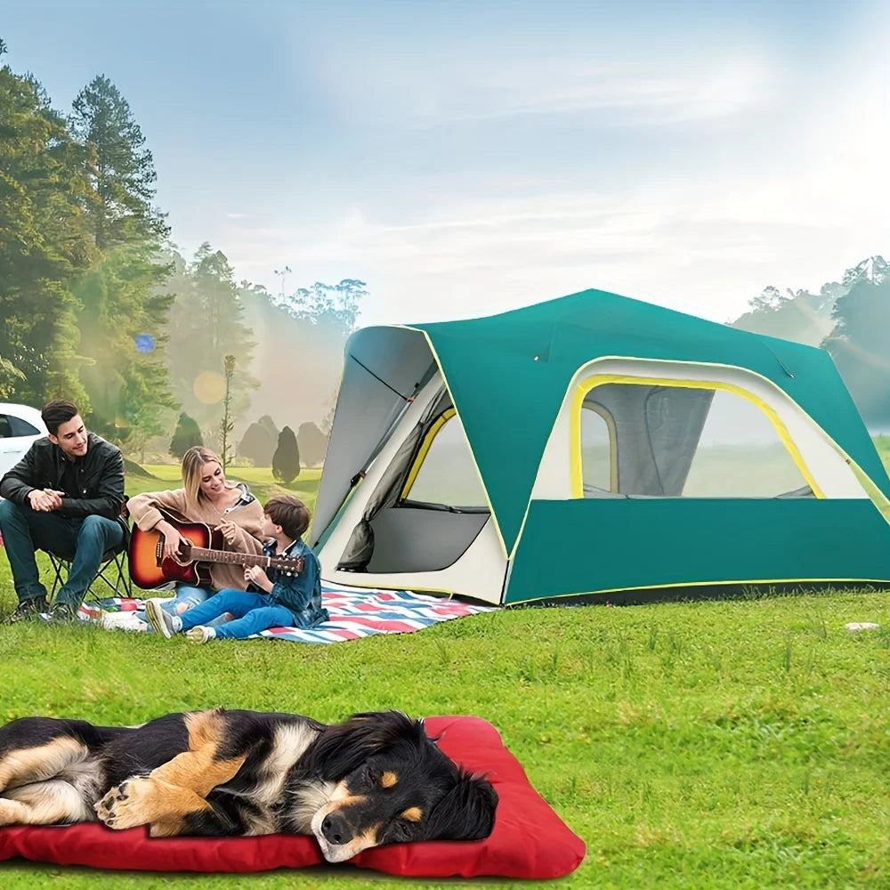 Waterproof Anti-Slip Outdoor Dog Bed Cushion - Machine-Washable Pet Mat