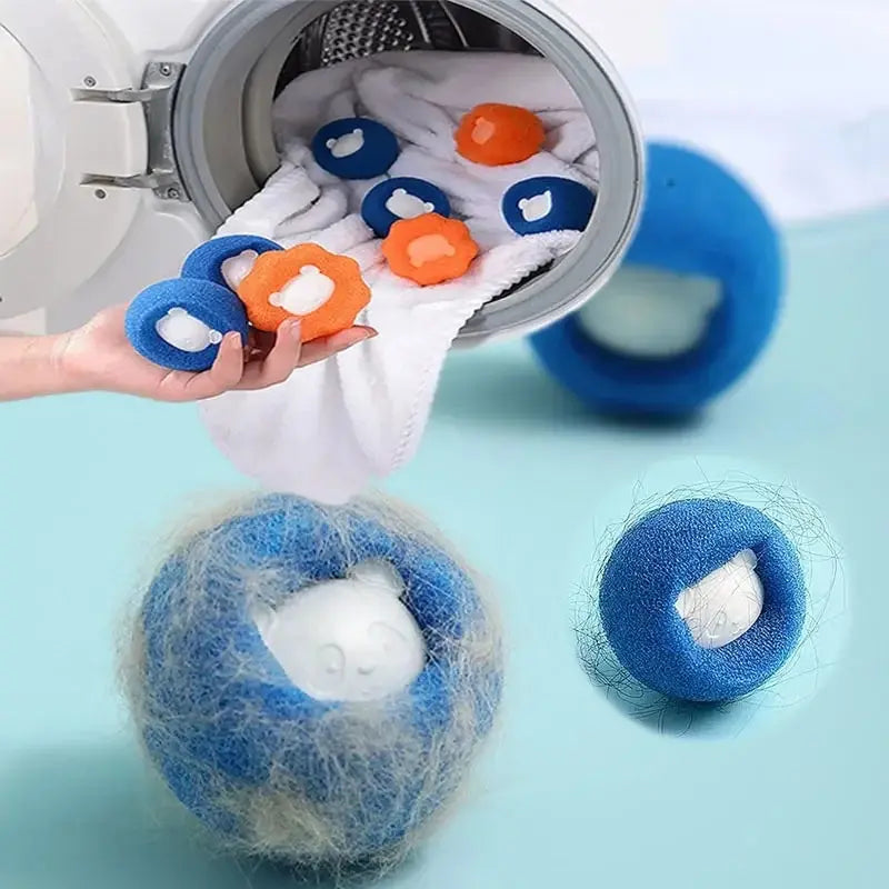 Reusable Pet Hair Remover Laundry Balls - Lint & Fur Catcher for Washing Machine (1/3/5-Pack)