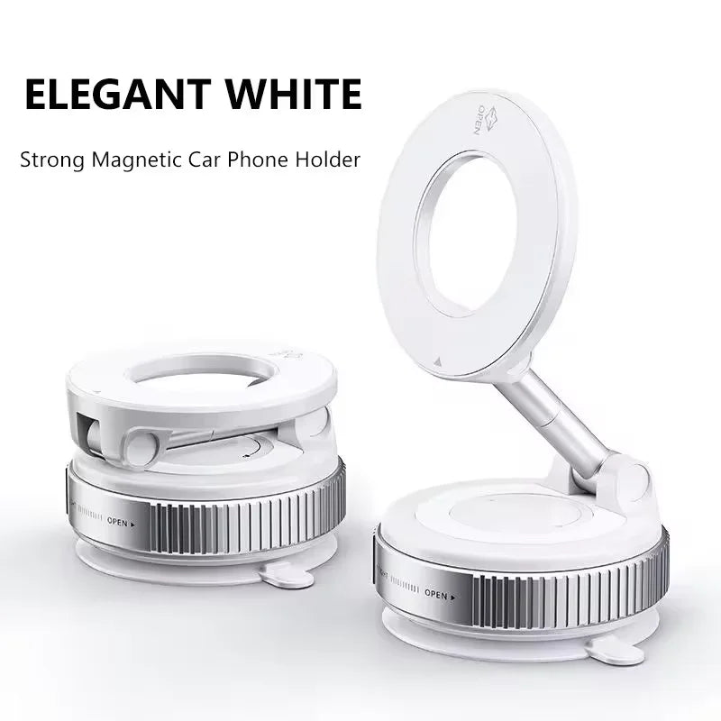 Universal Magnetic 360° Foldable Car Phone Mount Vacuum Suction Holder for iPhone & Smartphones