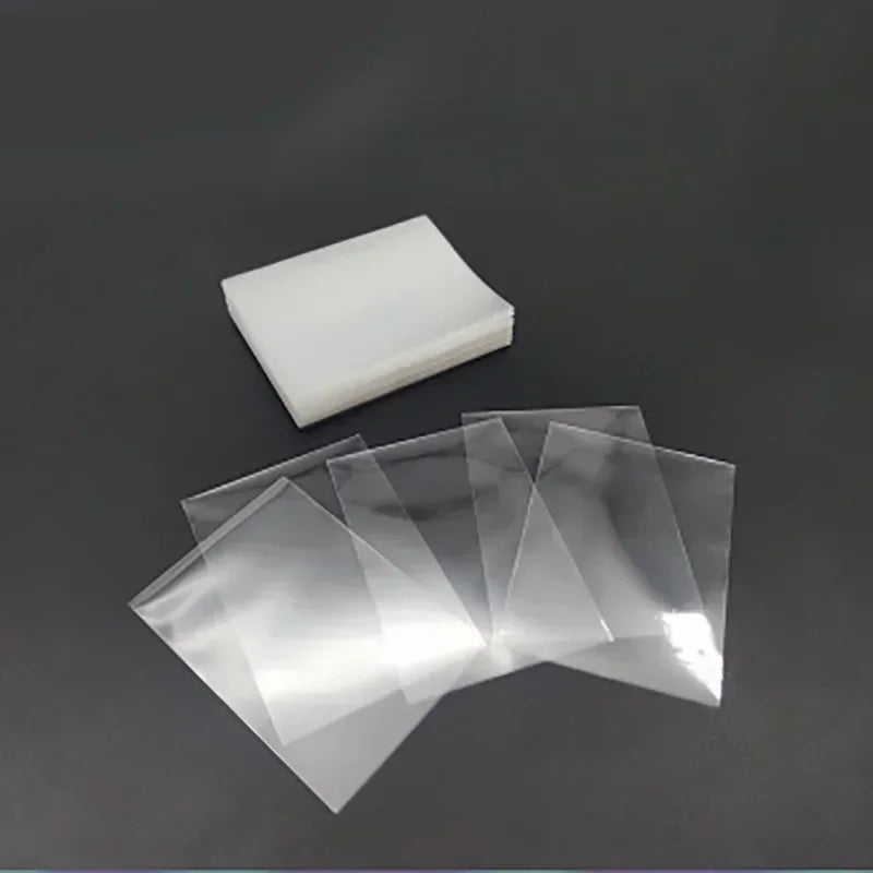 100-Pack Clear Card Sleeves (Assorted Sizes) for Magic Pokémon Tarot Poker & Board Games