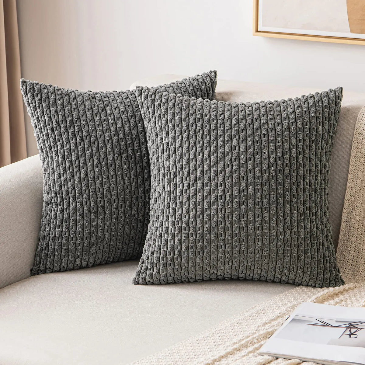 Decorative Cushion Cover 45x45 cm (18x18 in) Sofa Throw Pillow Cover for Living Room Home Decor