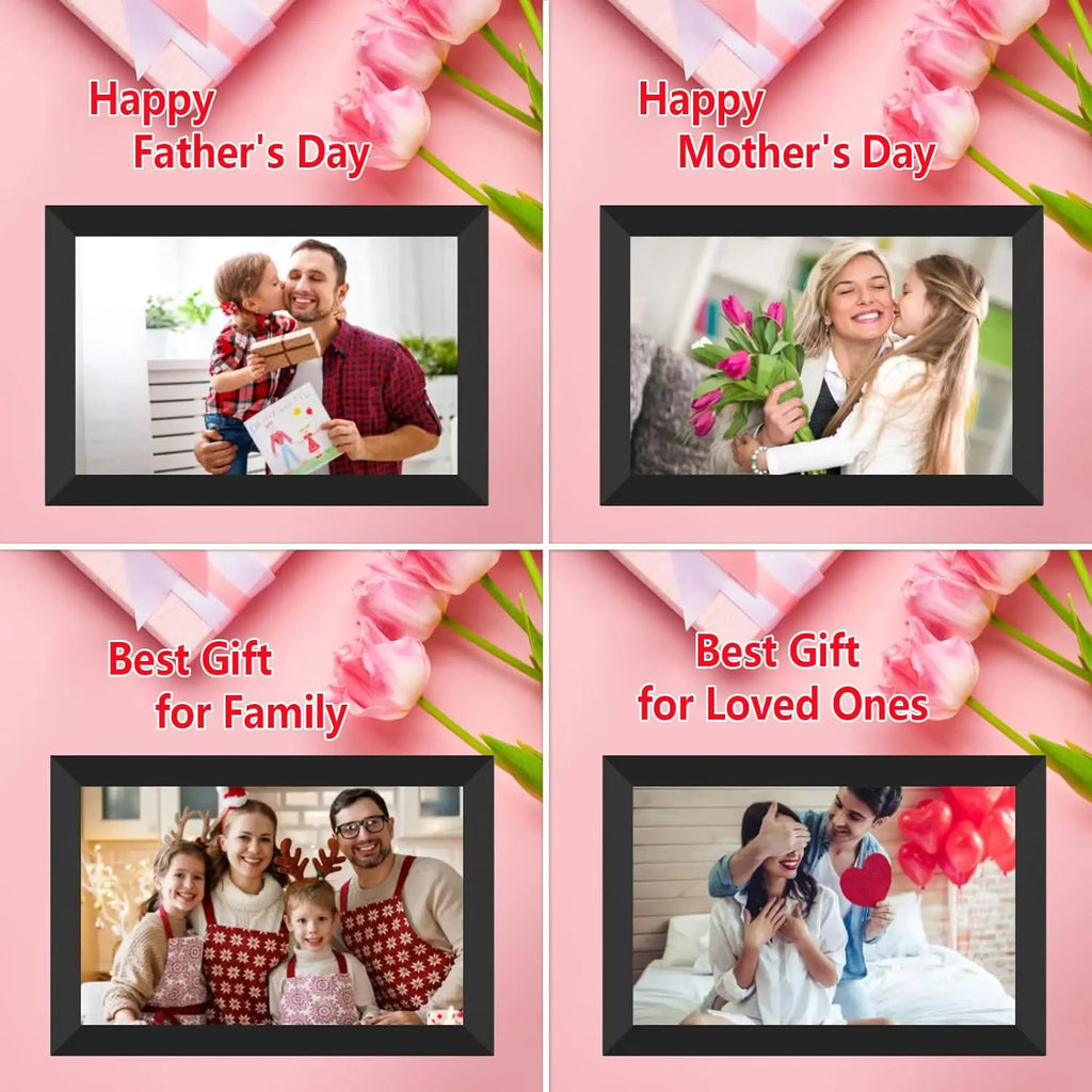 10.1-Inch (25.7 cm) WiFi Digital Photo Frame 1280x800 IPS HD Touchscreen, 64GB Cloud Smart Frame Wall-Mountable