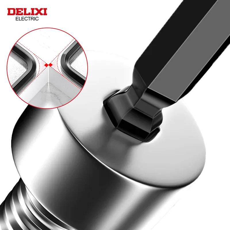 Long Metric Allen Key Set with Sleeve Universal Torque Hex Wrenches & Screwdriver for Motorcycles and Bicycles