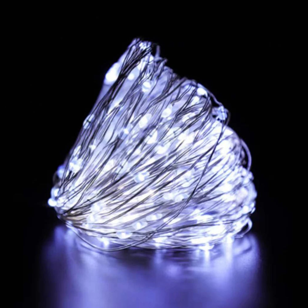 Waterproof Battery Operated LED Copper Wire Fairy Lights - 1/2/3/5m (3.3/6.6/9.8/16.4 ft) String Lights for Wedding Party Christmas DIY