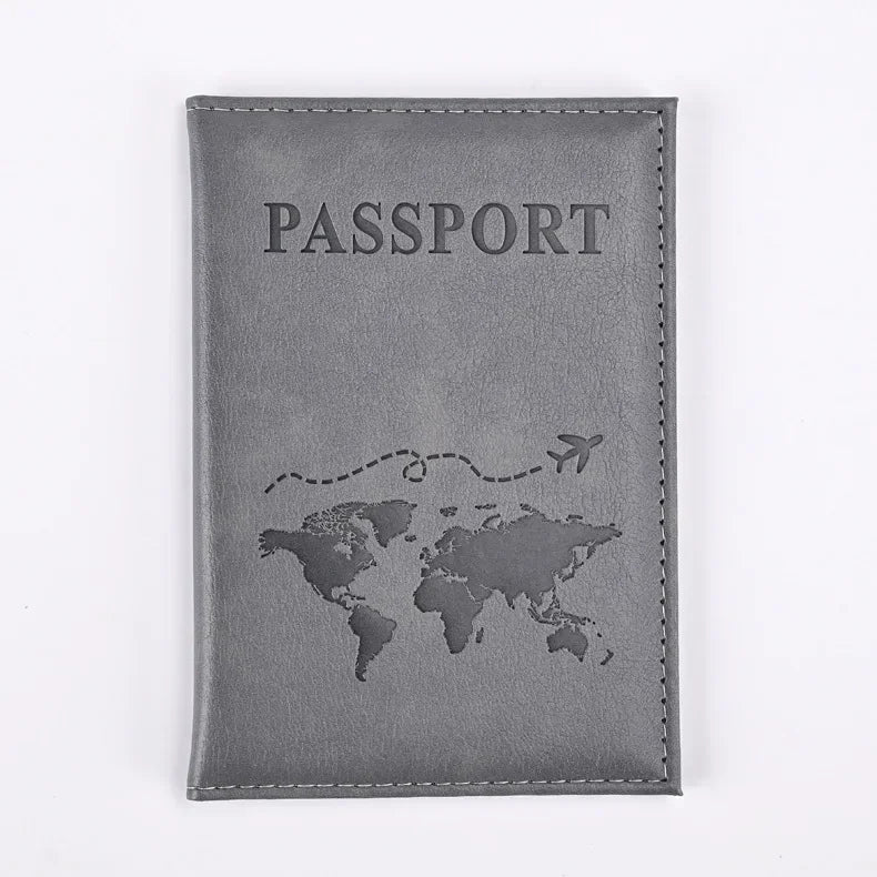 PU Leather Passport Holder Wallet – Travel Passport Cover & Card Case for Women and Men