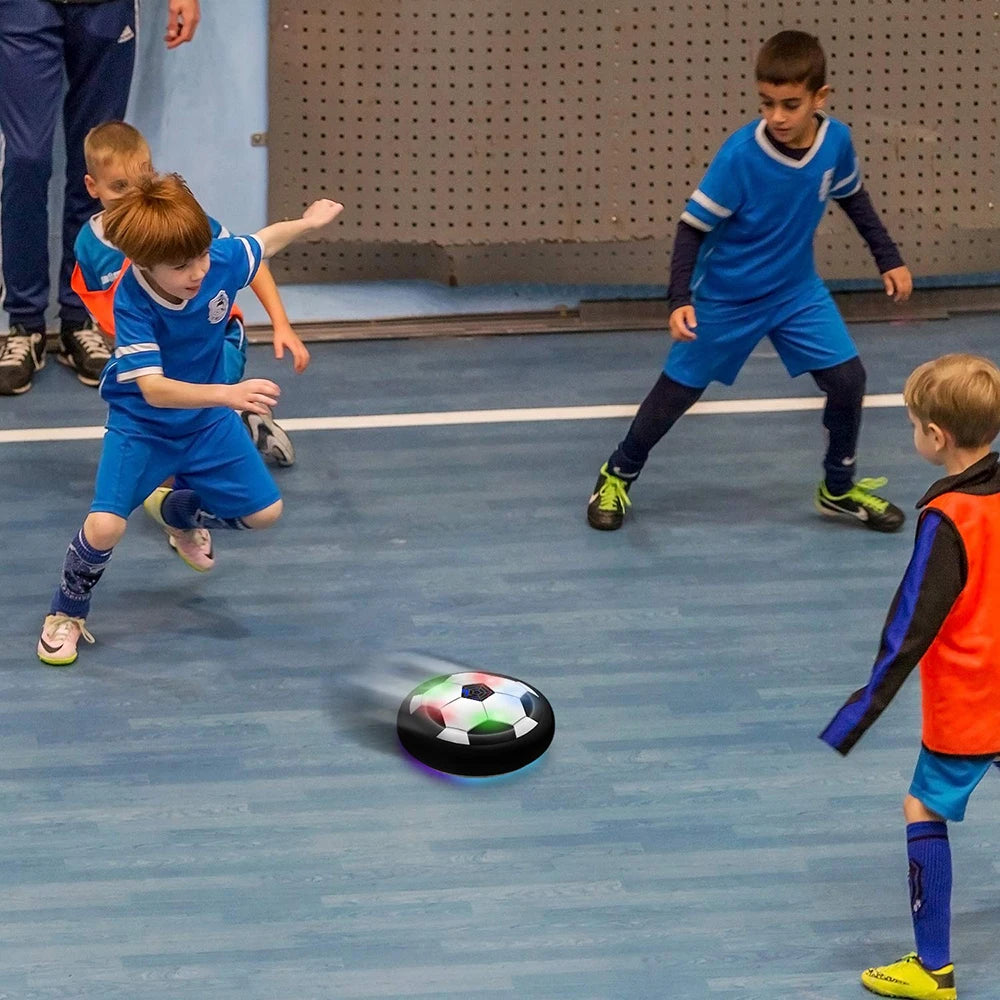 LED Hover Soccer Ball 7.1 in (18 cm) Air-Powered Indoor/Outdoor Training Toy for Kids, Birthday Gift