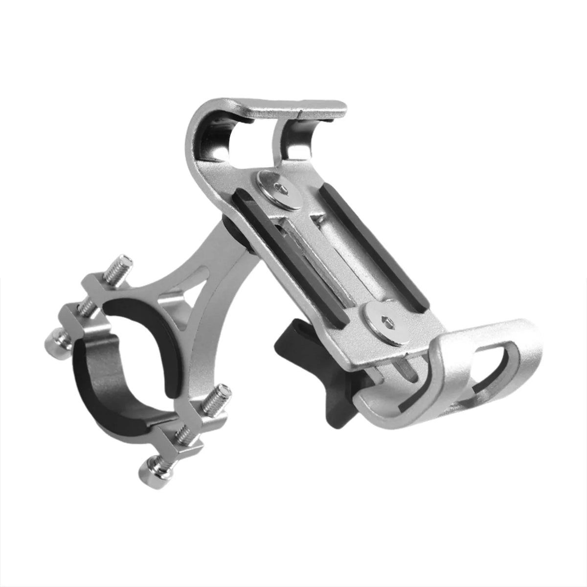 360 Degree Rotating Alloy Bike & Motorcycle Phone Mount Universal Handlebar Holder for Commuters