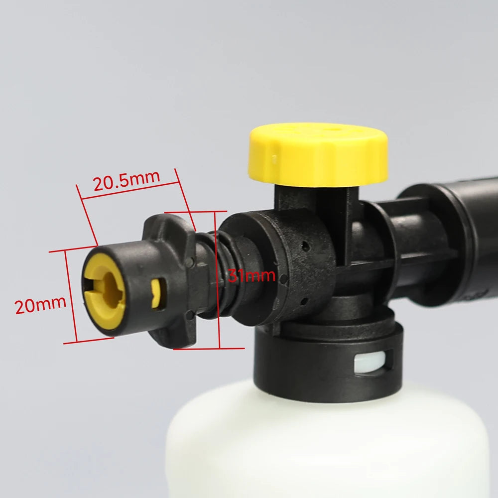 750 ml (25 fl oz) Snow Foam Lance Foam Cannon with Adjustable Sprayer Nozzle for Pressure Washers — Universal Fit