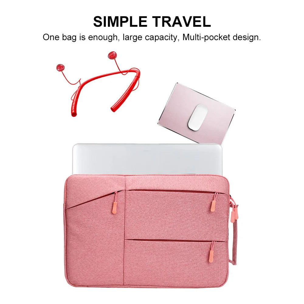Canvas Laptop Sleeve 11–16 Inch — Slim Zippered Notebook Case