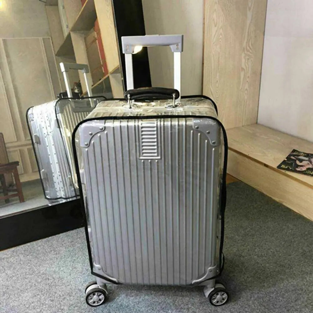 Transparent Waterproof PVC Luggage Cover Protector for 16-30 Inch (41-76 cm) Suitcase