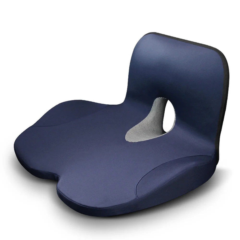 L-Shaped Memory Foam Seat Cushion for Office Chair, Anti-Slip Pressure-Relief Hip & Lumbar Support