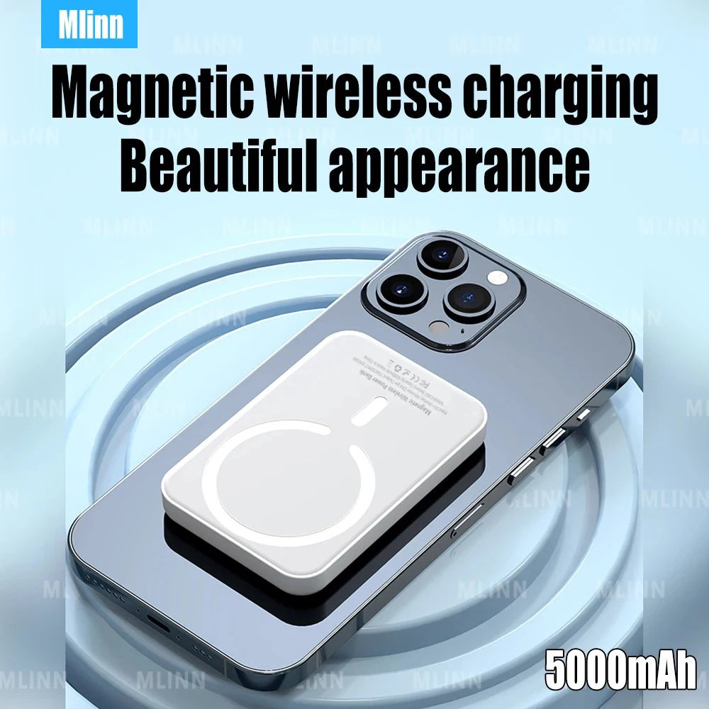 MagSafe Magnetic Wireless Power Bank 15W Portable Battery Pack for iPhone 5000/10000mAh