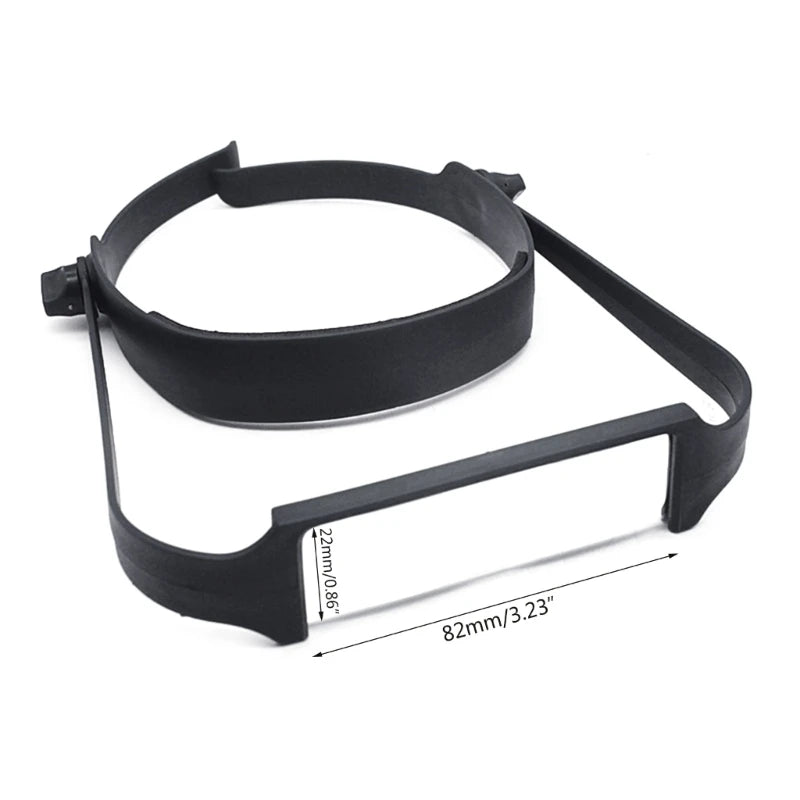 Handsfree Headband Magnifier with 4 Interchangeable Lenses for Sewing, Crafts, Watch and Jewelry Repair