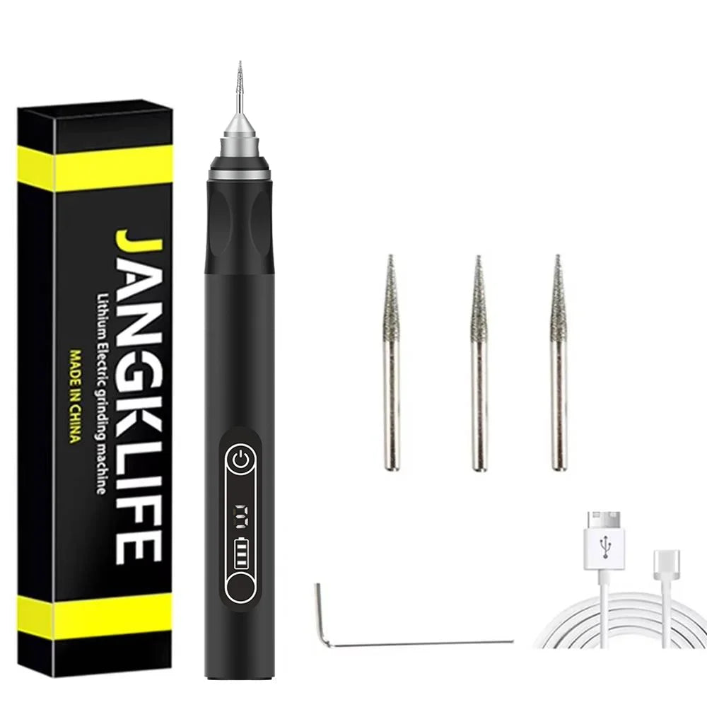 USB Cordless Rotary Tool Kit – Mini Wireless Rotary Drill for Woodworking, Engraving, Jewelry, Metal & Glass DIY