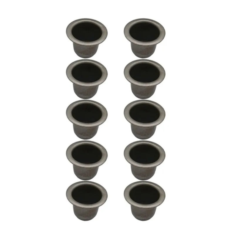 10-Pack Aluminum Candle Cup Drip Protectors – Tealight Candlestick Holders for Weddings, Parties & Home Decor