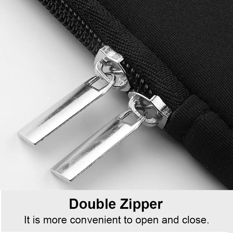 Padded Laptop Sleeve Case Double Zipper for 11–15.6 Inch (28–39.6 cm) Laptops & Tablets, Unisex