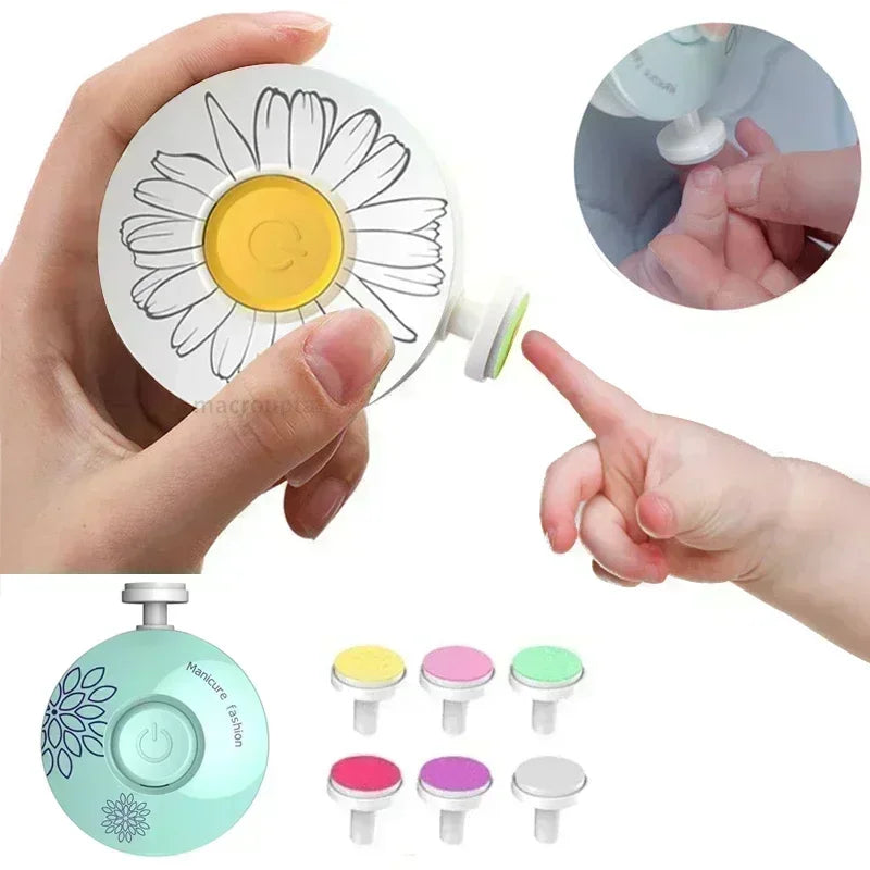 Electric Baby Nail Trimmer and Polisher, Safe Infant Nail File Kit for Newborns and Toddlers