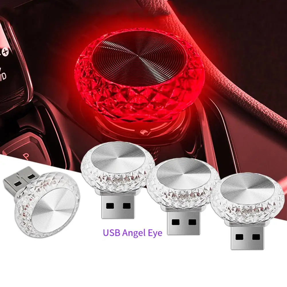 Portable USB LED Ambient Light for Car - Mini Plug and Play Interior Decorative Lamp
