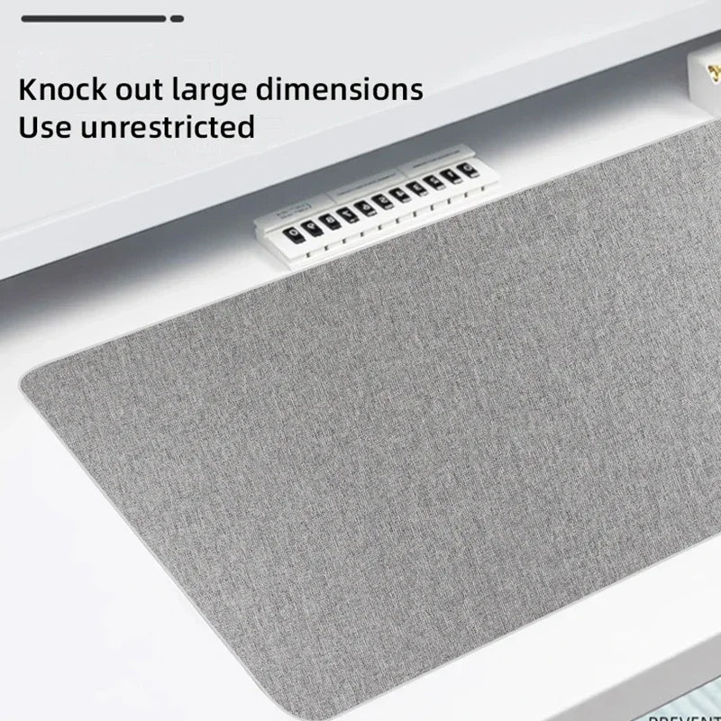 Cotton-Linen XXL Gaming Mouse Pad Rubber Anti-Slip Keyboard & Mouse Desk Mat — 31.5 x 11.8 in (800 x 300 mm) / 35.4 x 15.7 in (900 x 400 mm)