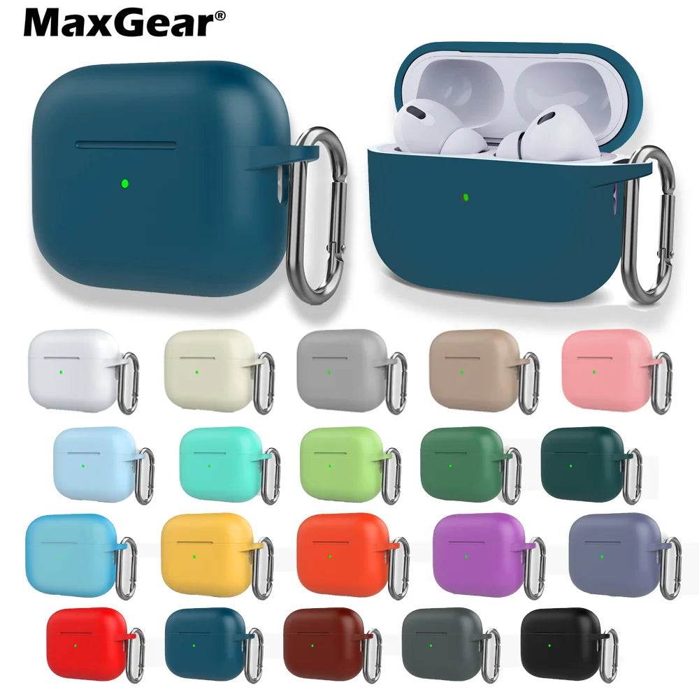 Silicone Earbud Charging Case Cover — Soft TPU Shockproof Protective Case for True Wireless Earbuds (1-Pack)