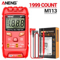 Digital Mini Multimeter 1999-Count AC/DC Voltage Ohm NCV Tester Portable Auto-Ranging Multimeter