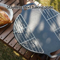 Stainless Steel Camping BBQ Grill Rack – 26 x 8.5 x 2 cm (10.2 x 3.3 x 0.8 in) Drip, Cooling & Anti-Scorch Rack