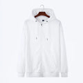 Unisex Full-Zip Fleece Hoodie - Long Sleeve Hooded Sweatshirt, Casual Streetwear