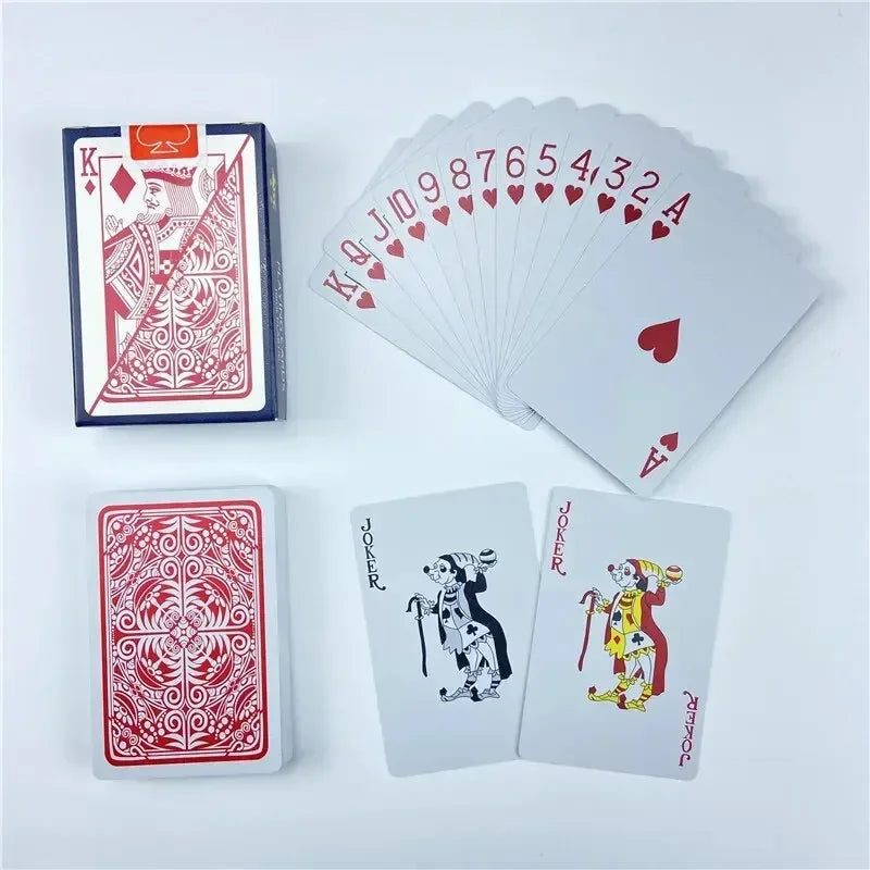 Waterproof PVC Playing Cards 5.8 x 8.8 cm (2.28 x 3.46 in) – Washable Plastic Deck for Bridge, Poker & Games