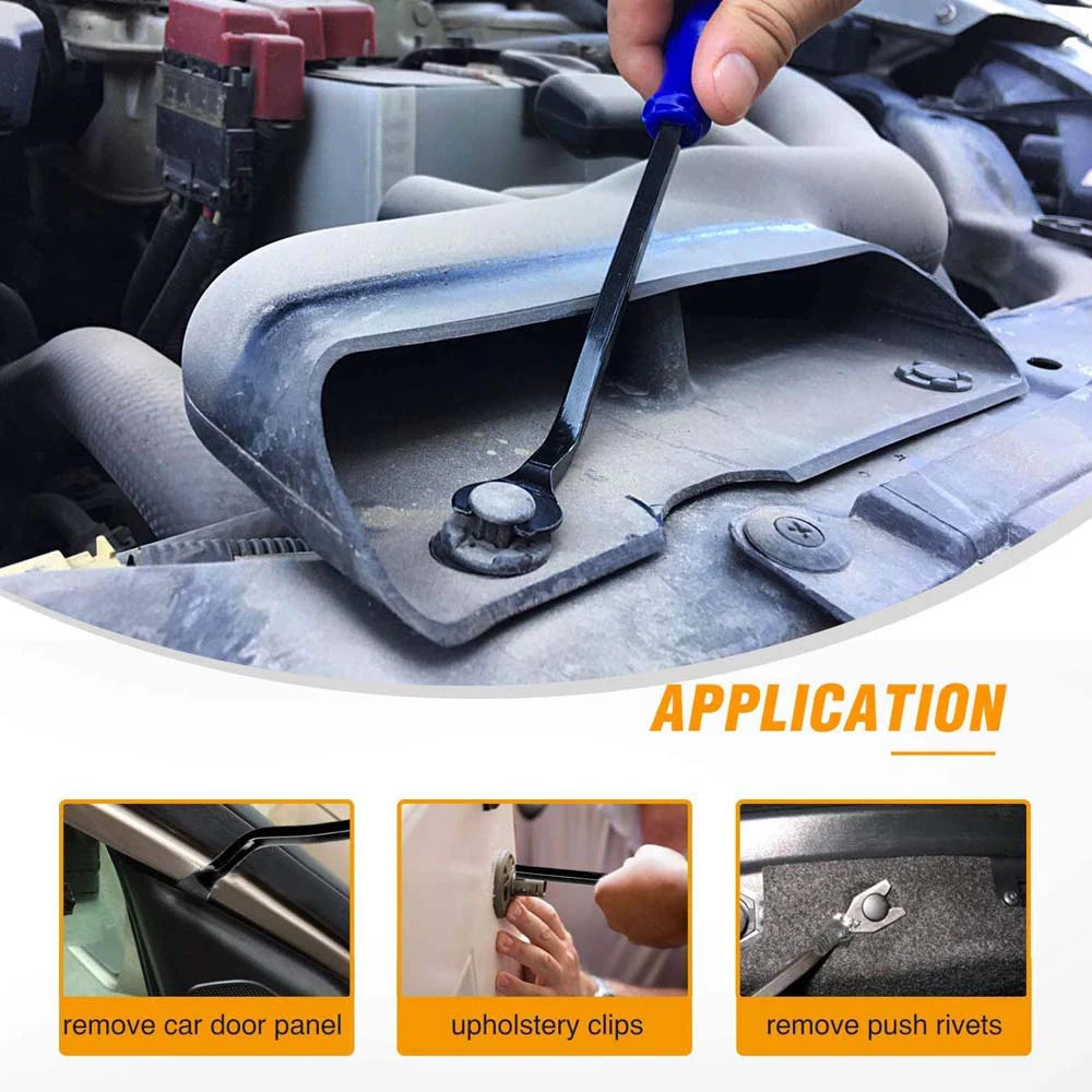 Car Trim Removal Tool Kit, Panel Pry Tools for Stereo, Dashboard & Door Clip Removal with Carrying Pouch