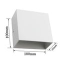 LED Up-Down Wall Sconces 2-Pack 6W - Modern Indoor Wall Lights for Living Room Hallway Bedroom
