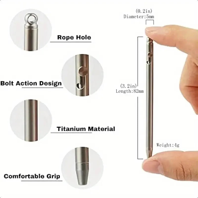 Mini Titanium EDC Pen Portable Pocket Signature Everyday Carry