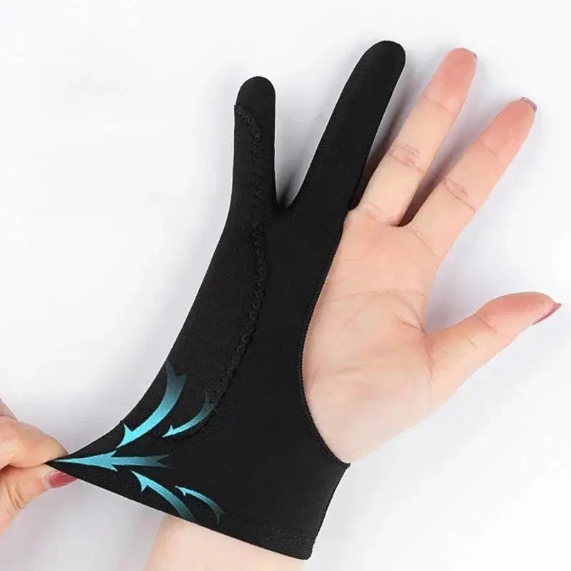 Two-Finger Drawing Glove — Anti-Fouling Anti-Touch Artist Glove for Graphics Tablet & iPad (Left or Right Hand)