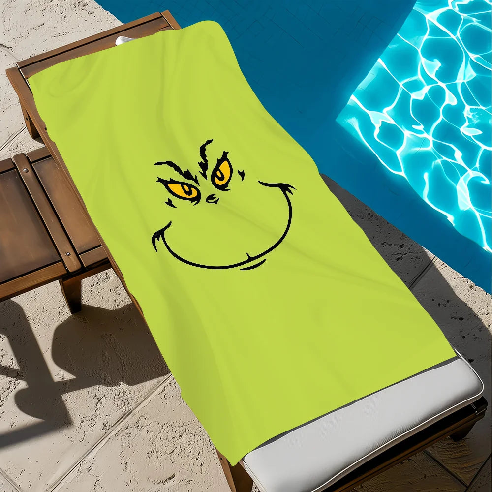 Anime Microfiber Beach Towel - Quick-Drying Soft Towel for Travel, Fitness, Sauna & Camping (Multiple Sizes)