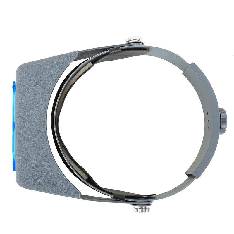 4-Lens Headband Magnifier Optivisor 1.5x 2x 2.5x 3.5x for Watch Repair, Jewelry Making, Welding